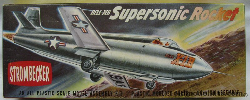 Strombecker 1/48 Bell X-1B Supersonic Rocket, D30 plastic model kit